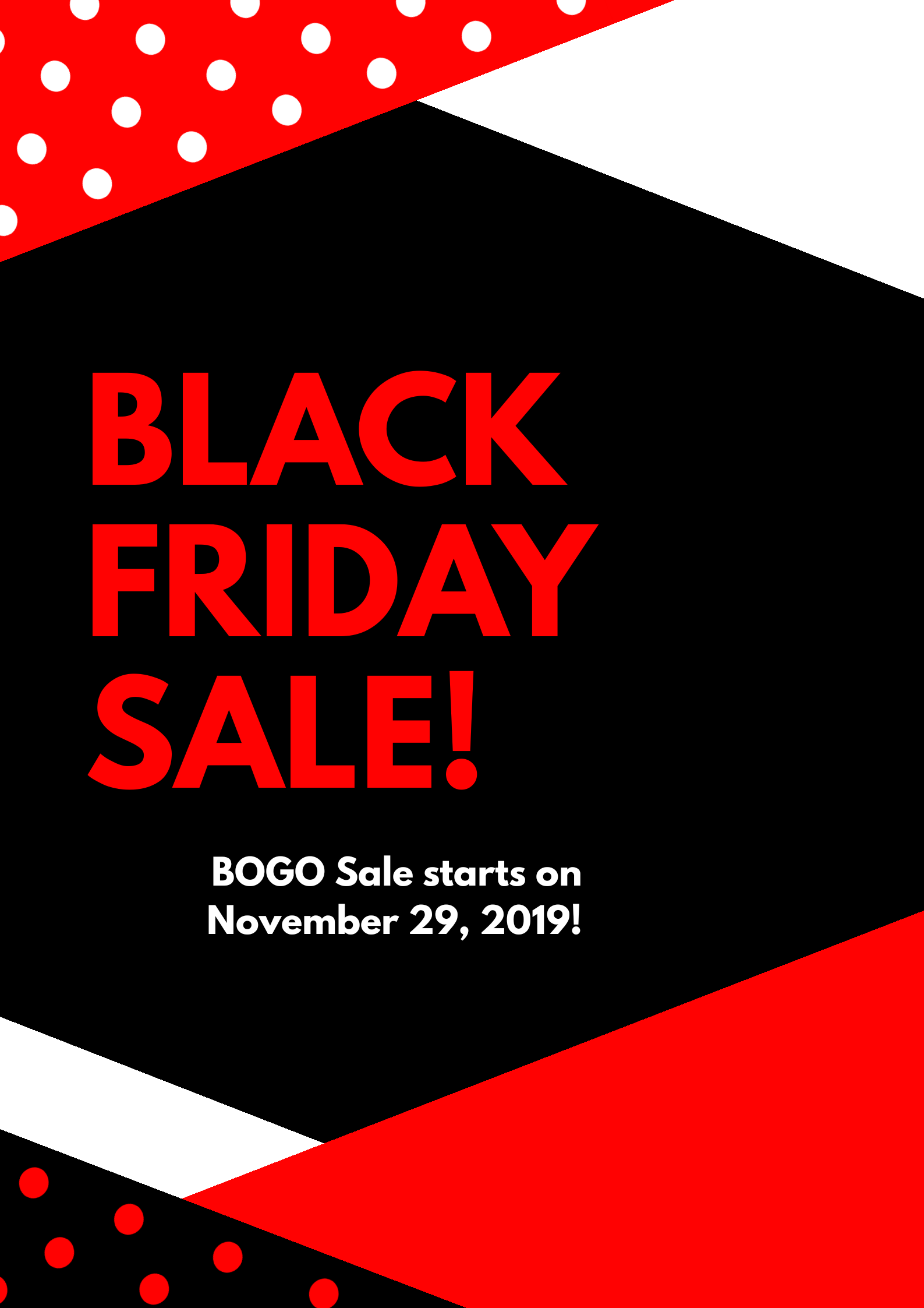 BLACK FRIDAY SALE!!!! NOV 29TH